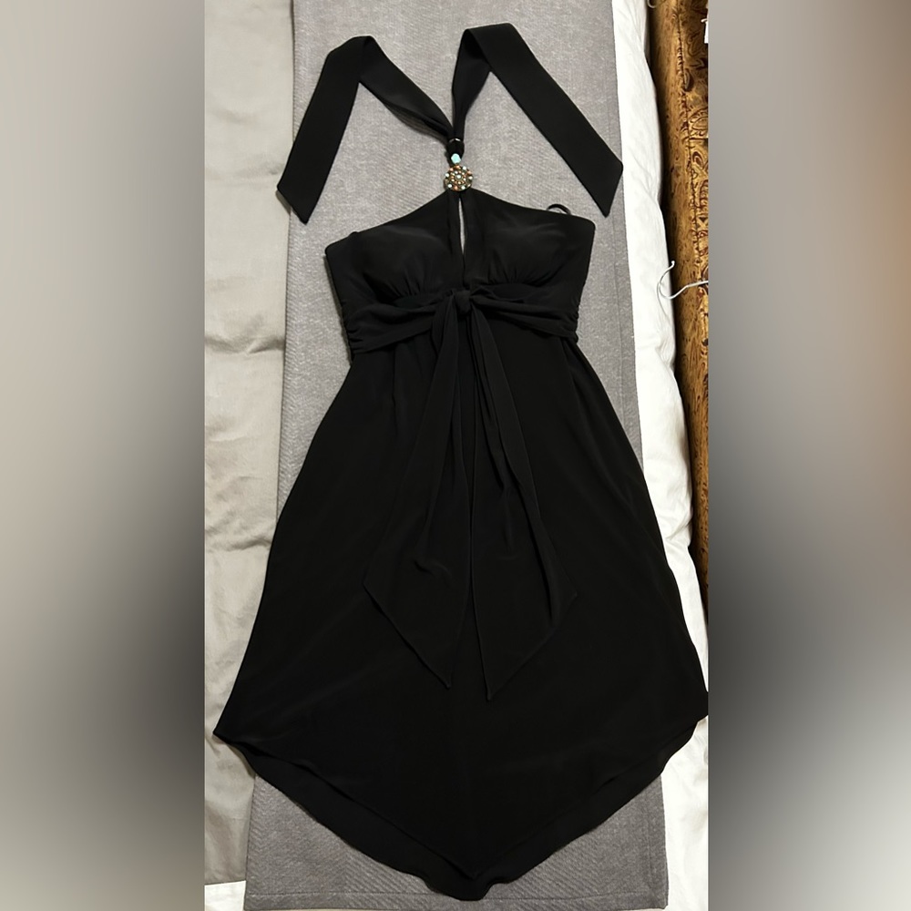 Laundry by Shelli Segal Black Halter Dress Size 4